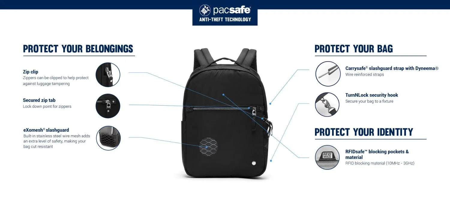 澳洲 Pacsafe 20463 W Anti-Theft Backpack 防盜背囊