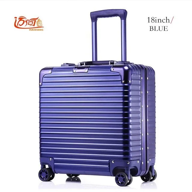 18 Inch Valise Cabine Custom Luggage Business Trolley Min Abs Aluminium Luggage Scooter Suitcase