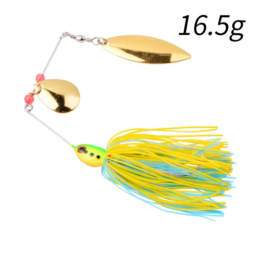 1pcs Spinner Bait 10G 16G 17G Metal Lure Hard Fishing Lure Spinner Lure Spinnerbait Pike Swivel Fish Tackle Wobbler Fishing