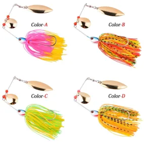 1pcs Spinner Bait 10G 16G 17G Metal Lure Hard Fishing Lure Spinner Lure Spinnerbait Pike Swivel Fish Tackle Wobbler Fishing