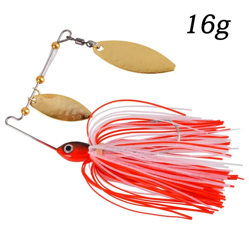 1pcs Spinner Bait 10G 16G 17G Metal Lure Hard Fishing Lure Spinner Lure Spinnerbait Pike Swivel Fish Tackle Wobbler Fishing