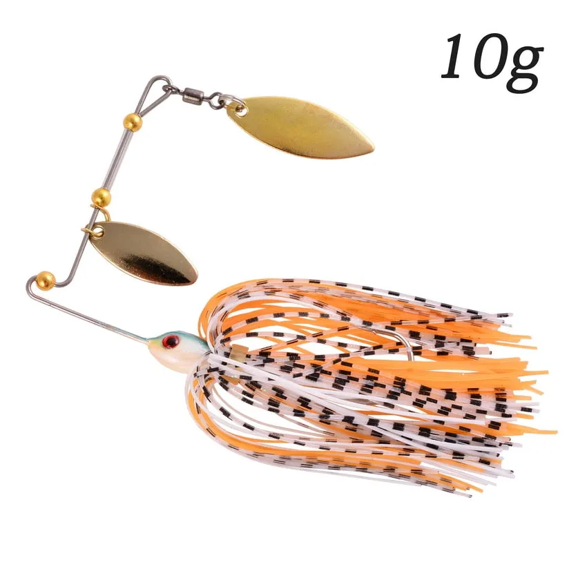 1pcs Spinner Bait 10G 16G 17G Metal Lure Hard Fishing Lure Spinner Lure Spinnerbait Pike Swivel Fish Tackle Wobbler Fishing