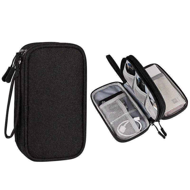 20000mAh Portable Power Bank Organizer Pouch for Charger, USB Cables, and Earphones