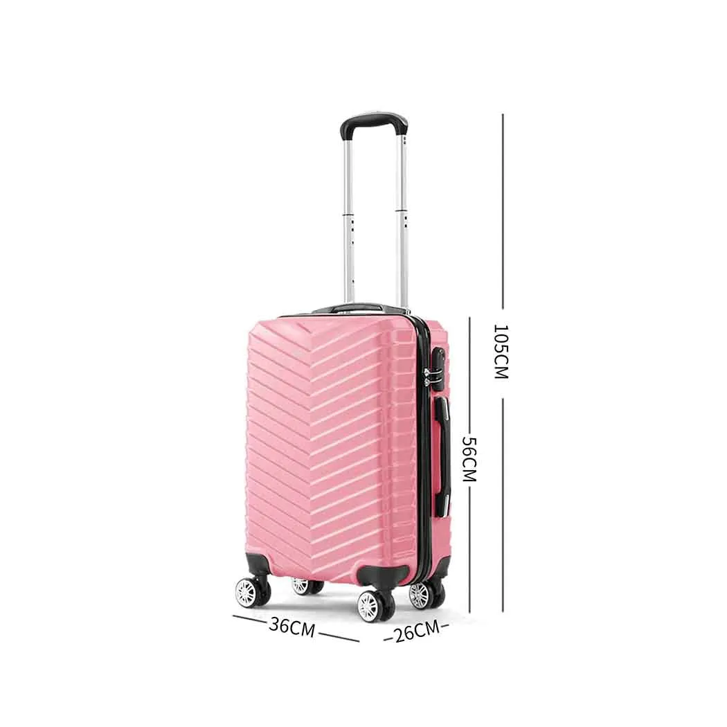 20" Carry On Travel Luggage - Rose Gold