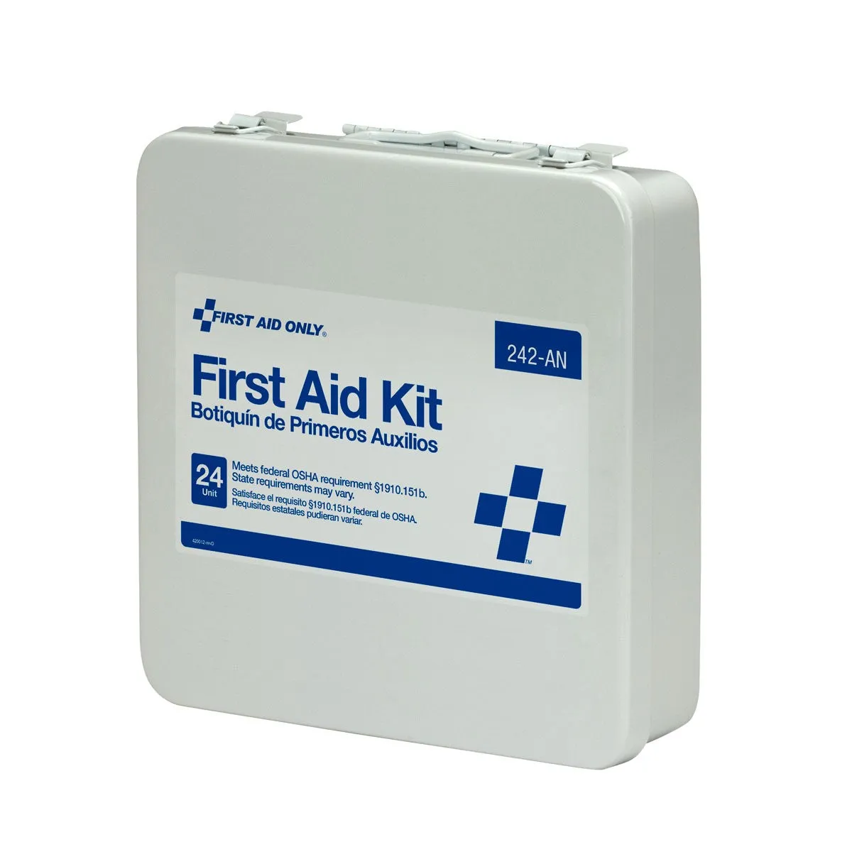 24 Unit First Aid Kit, Metal Case - W-242-AN