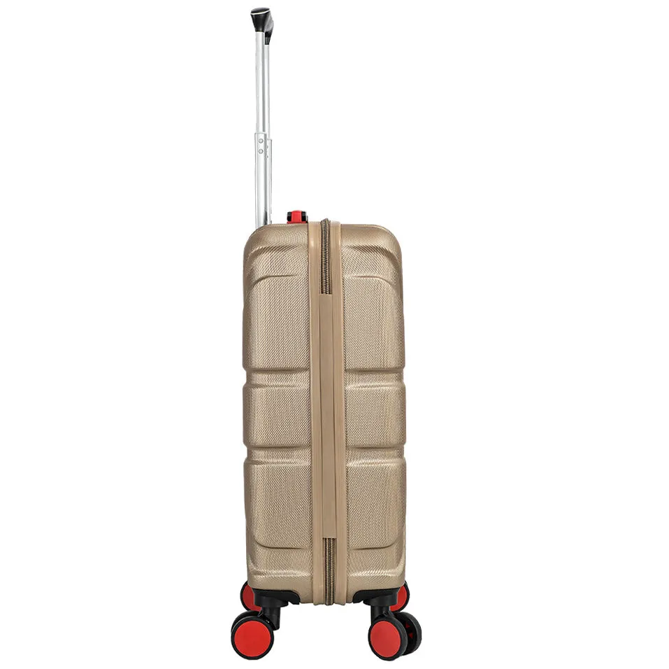 4 Wheel Spinner TSA Hard Travel Luggage Union Jack Taupe