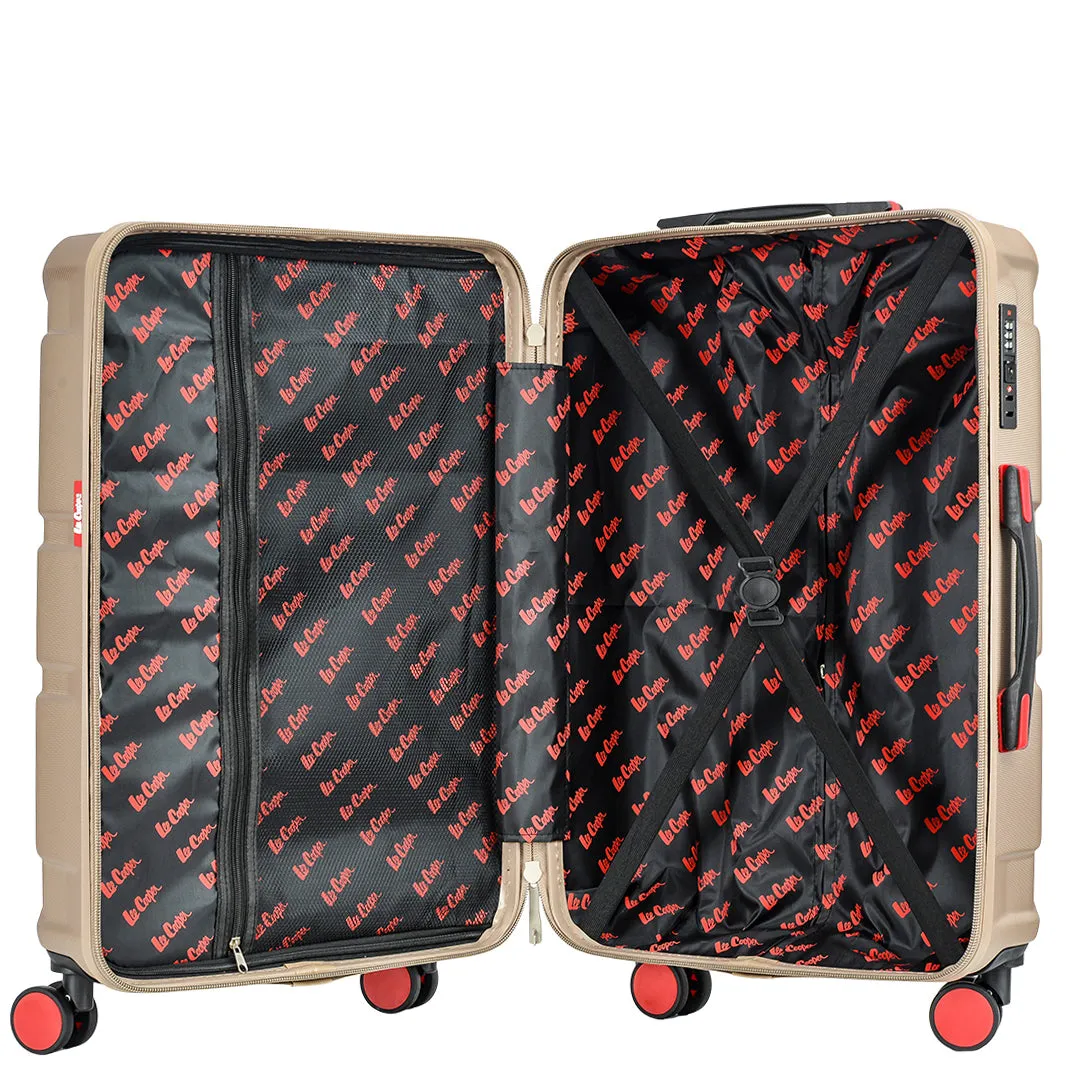 4 Wheel Spinner TSA Hard Travel Luggage Union Jack Taupe