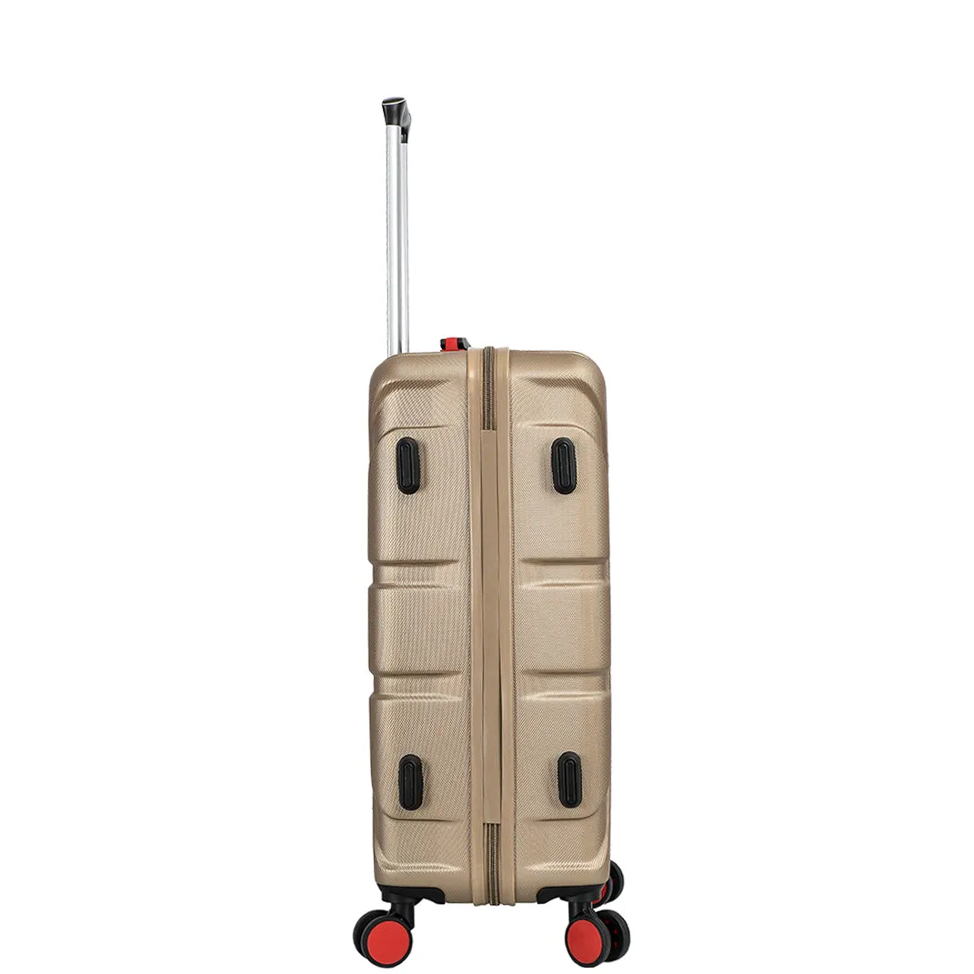 4 Wheel Spinner TSA Hard Travel Luggage Union Jack Taupe