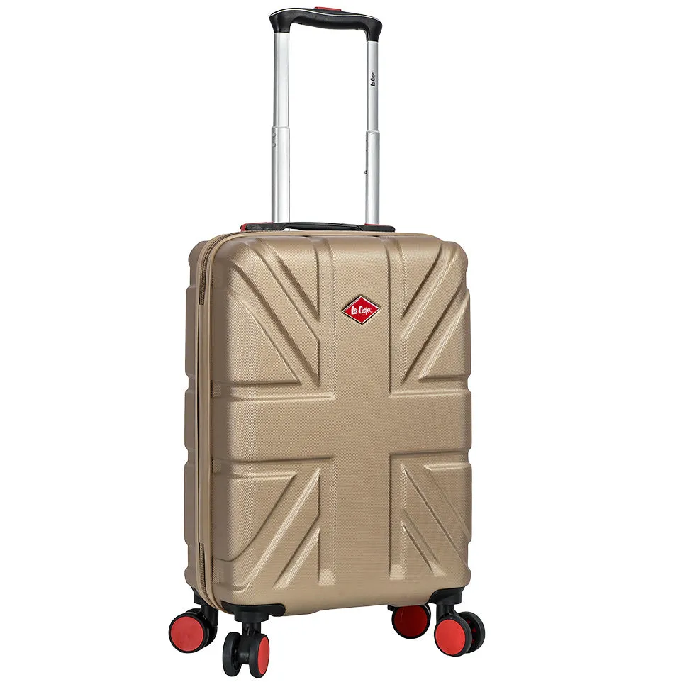 4 Wheel Spinner TSA Hard Travel Luggage Union Jack Taupe