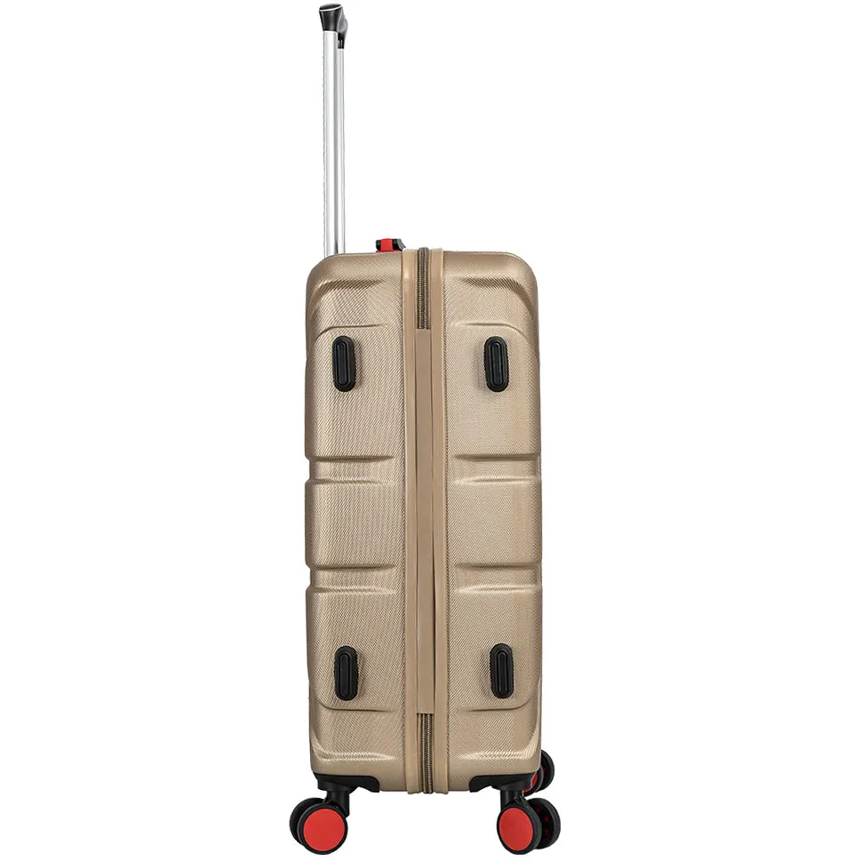 4 Wheel Spinner TSA Hard Travel Luggage Union Jack Taupe