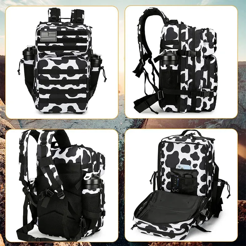 45L 3P Military Molle "Cow Camouflage" Tactical Backpack