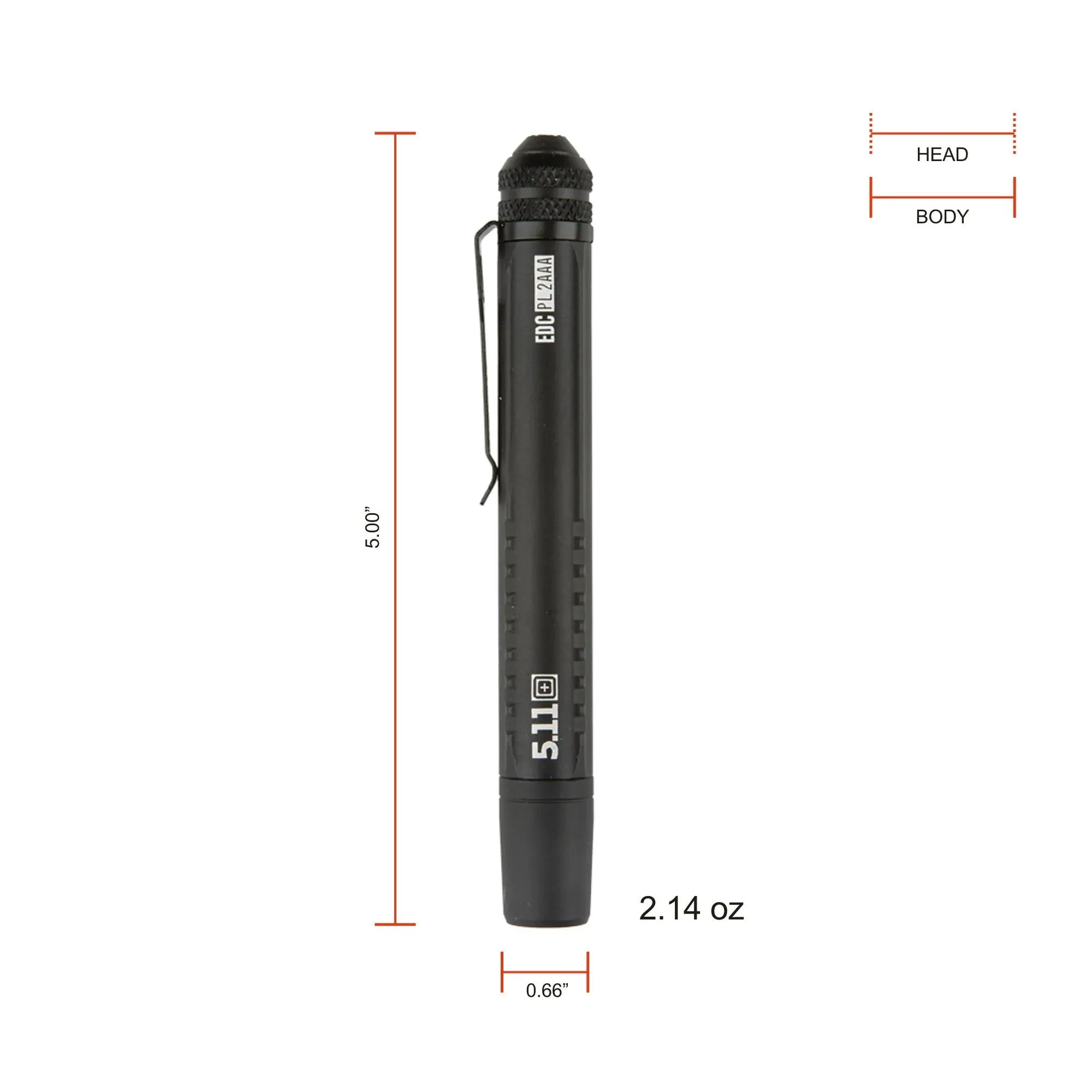 5.11 Tactical EDC PL 2AAA Flashlight