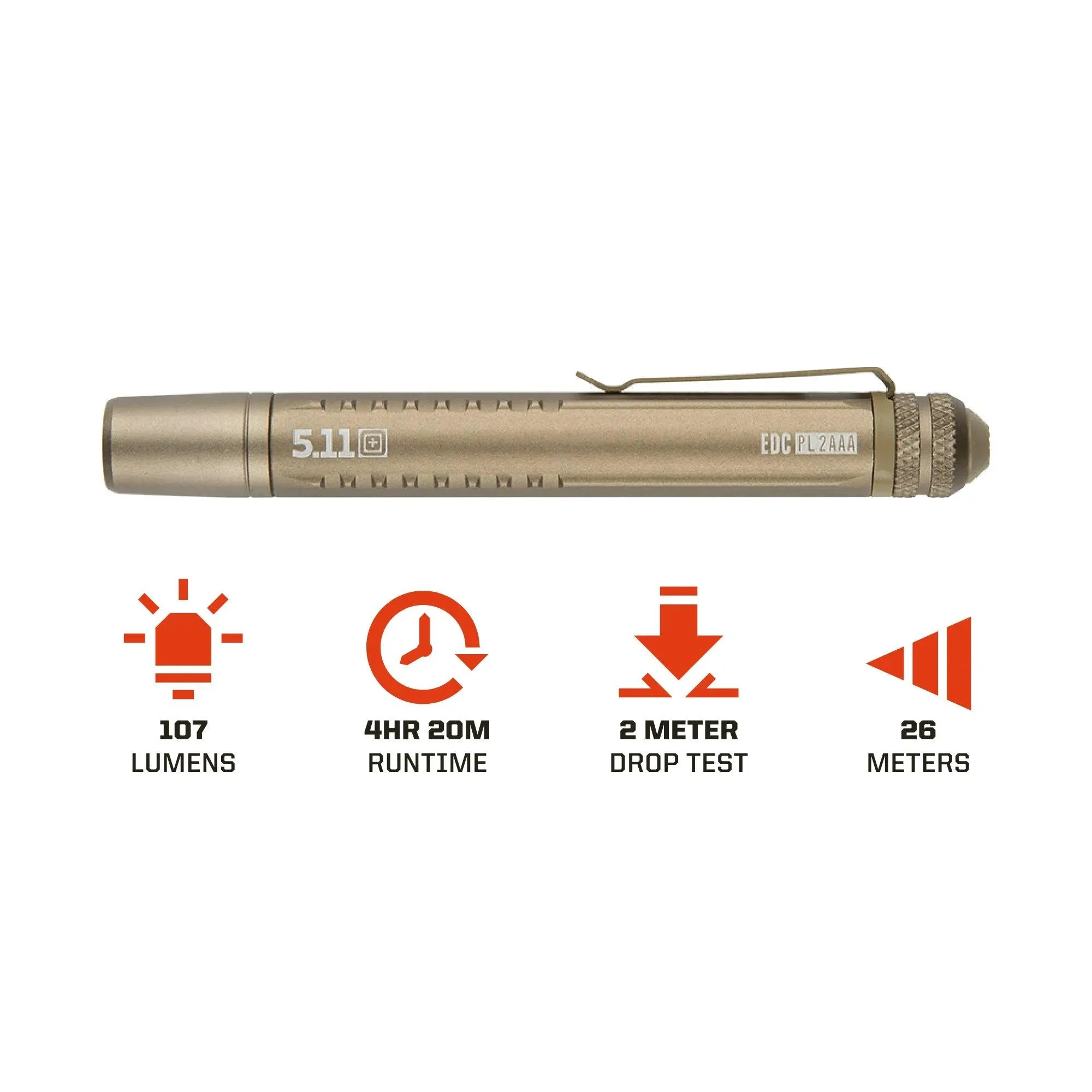 5.11 Tactical EDC PL 2AAA Flashlight