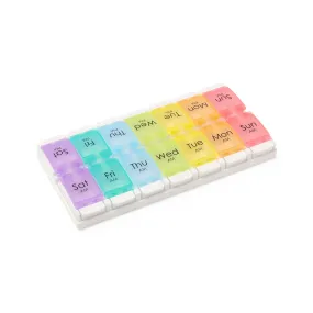 7-Day Pill Organizer, Multicolor, 2/day (case of 6)