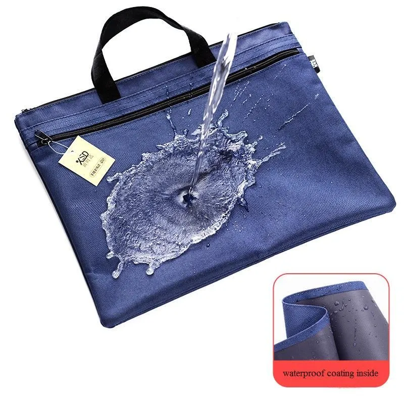 A4 Canvas Document Bag, Waterproof