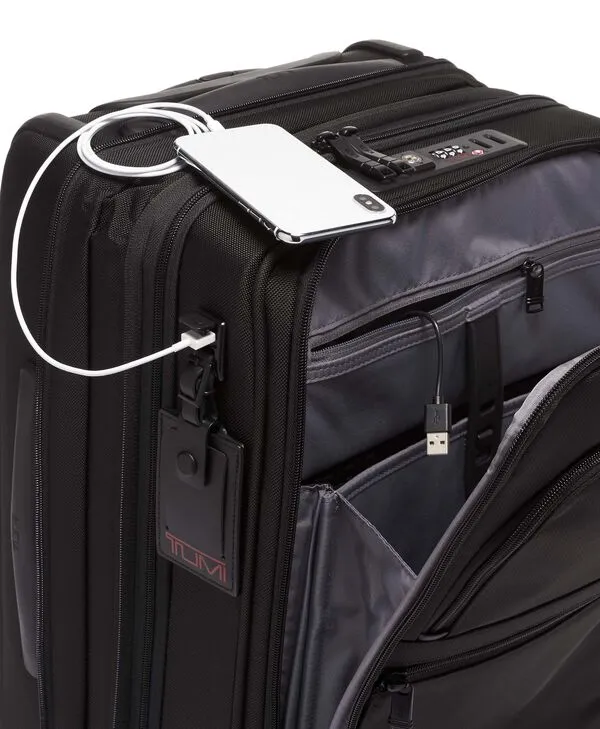 Alpha 3 International Office 4 Wheeled Carry-On -  Black