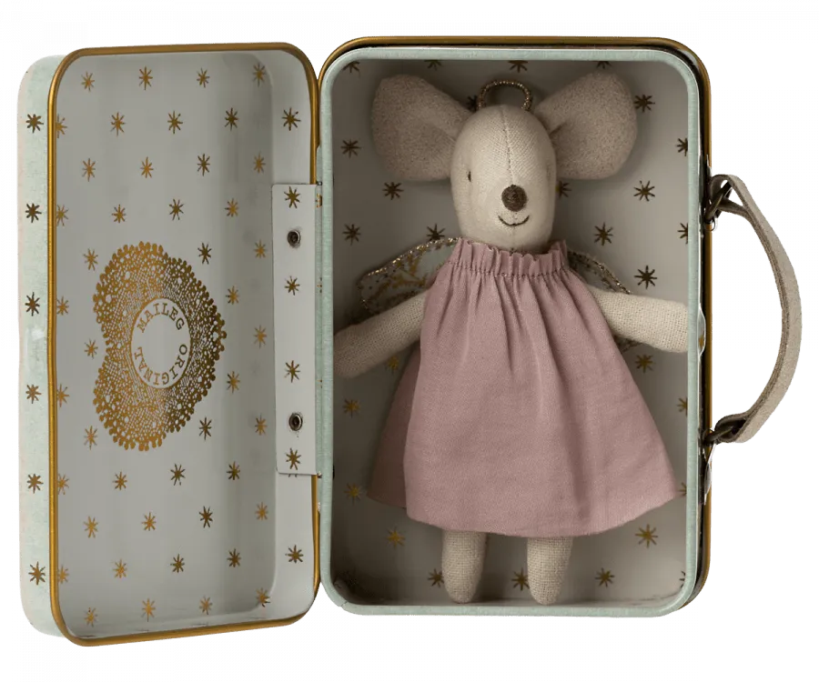 Angel mouse in suitcase - Maileg