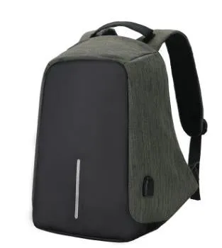 Anti-theft Backpack with USB Charging Port Slim Backpack for 15.6 Inch Laptop