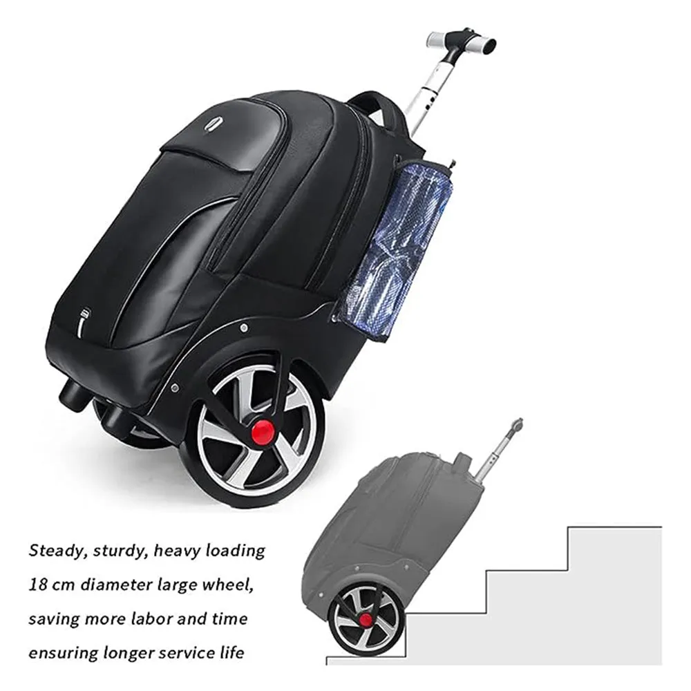 Aoking Large Wheeled Rolling Laptop Backpack