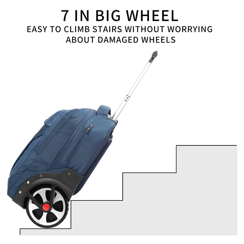 Aoking Large Wheeled Rolling Laptop Backpack