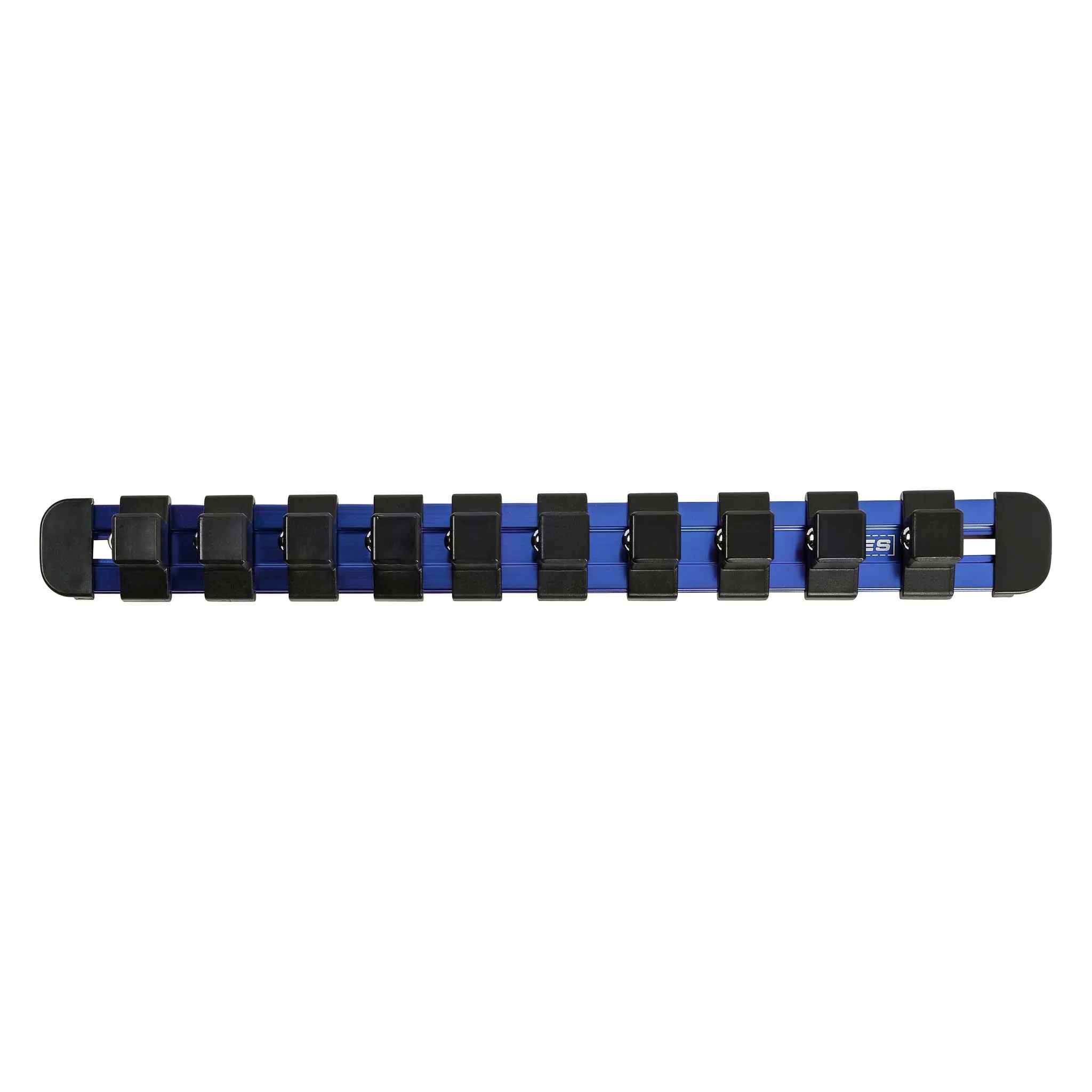 ARES 60106 - 1/2-Inch Drive Blue 9.84-Inch Socket Rail with Locking End Caps