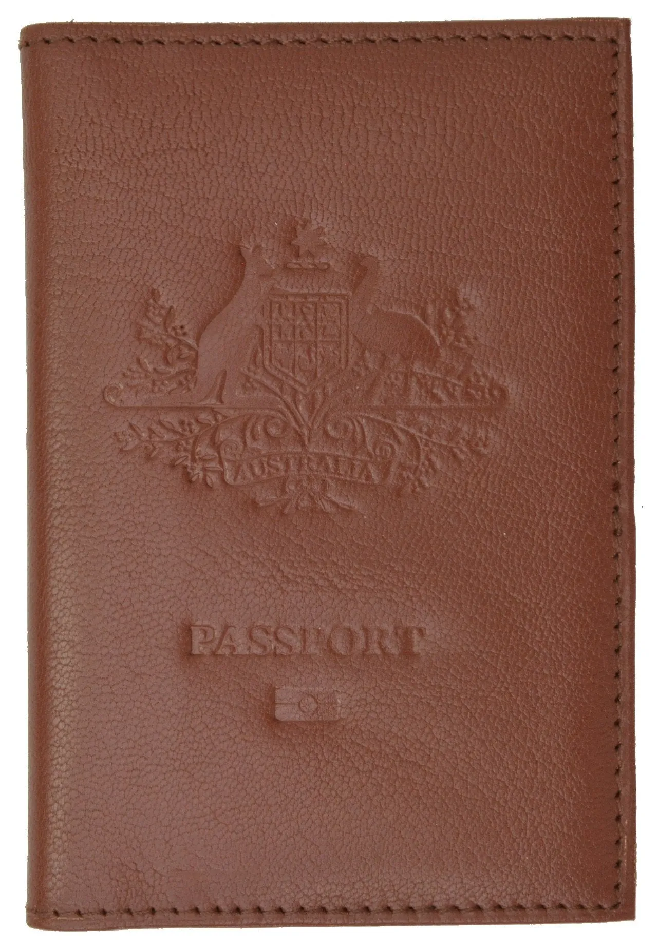 Australia Passport Cover Genuine Leather Passport Wallet for Travel with Embossed logo 151 BLIND Australia