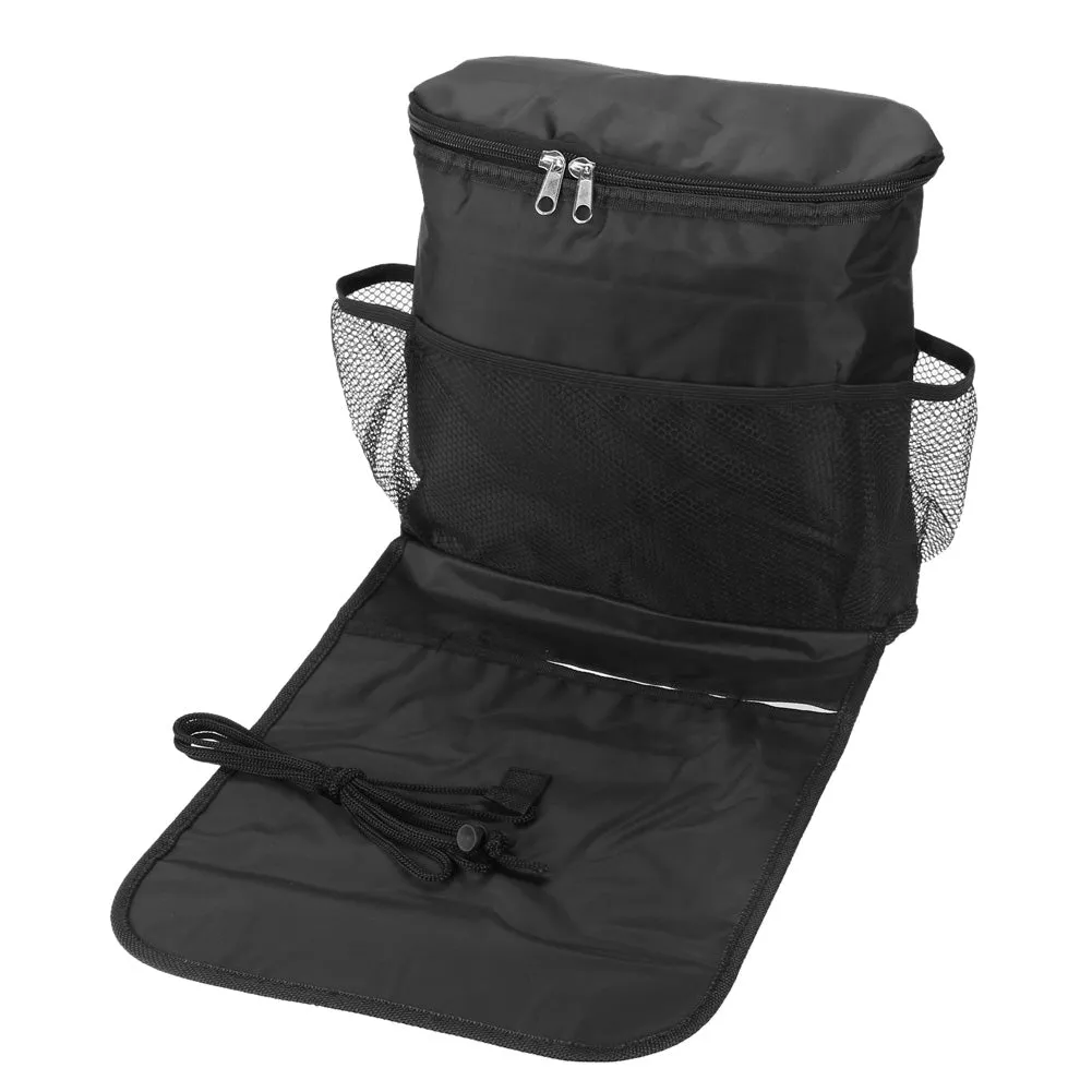 Auto Seat Back Side Multi-Pocket Storage Thermal Insulated Cooler Bag