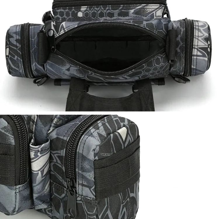 B04 Sports Outdoor Fishing Waterproof Waist Bag Photography Multifunctional Bag(Maple Camouflage)