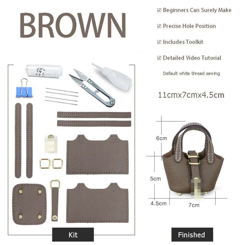 BABYLON™ Leather Picotin Lock Bag Charm DIY Kit