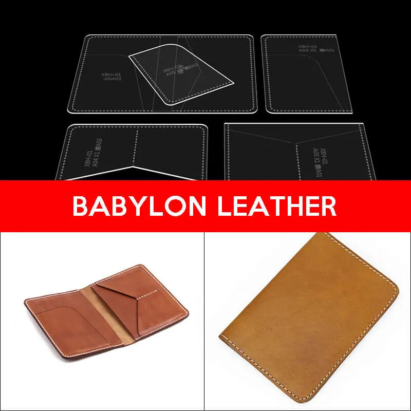 BABYLON™ Passport and Cardholder Protective Leather Sleeve Pattern XBH-01