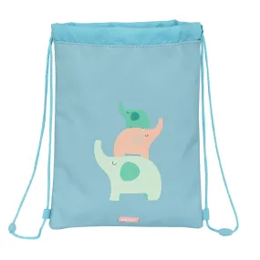 Backpack with Strings Safta Elefantes Green