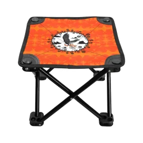 Between the Mountains Orange Carrying Their Prayers Folding Fishing Stool