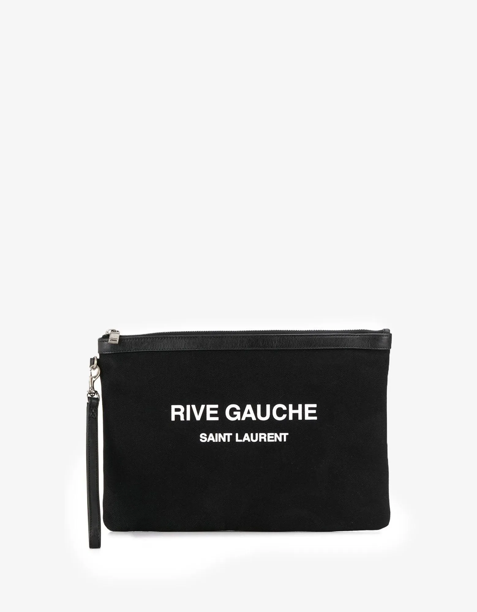 Black Babycat Rive Gauche Zip Pouch