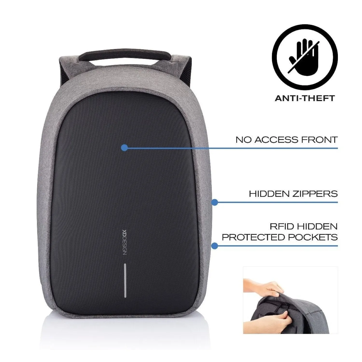 Bobby Hero Small Anti-Theft Backpack