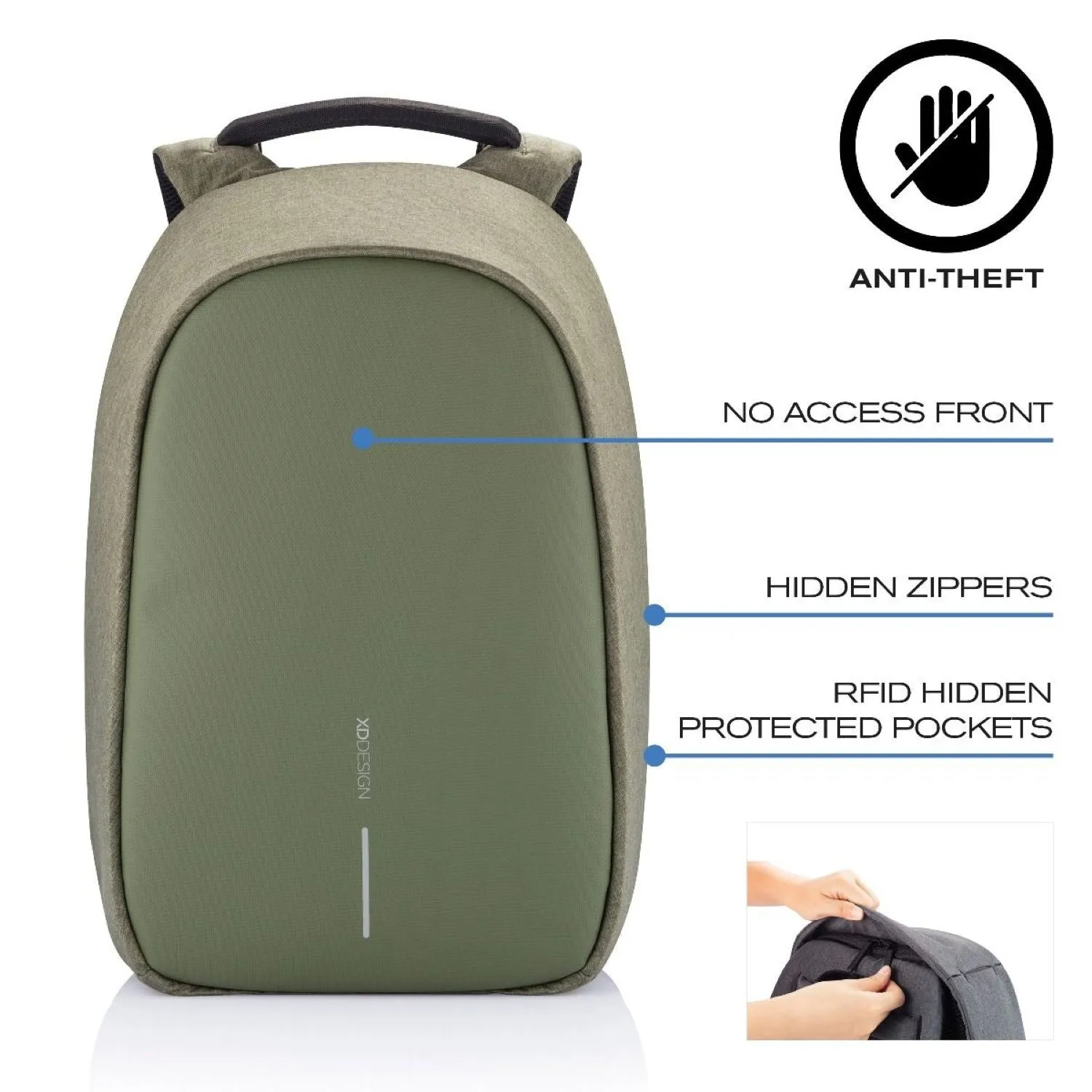 Bobby Hero Small Anti-Theft Backpack