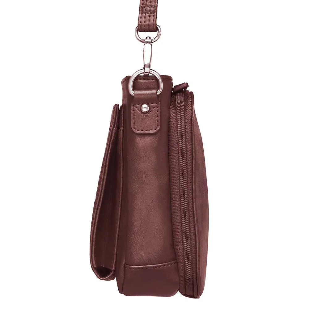 BOHO Mini Crossbody, Washable USA Cowhide