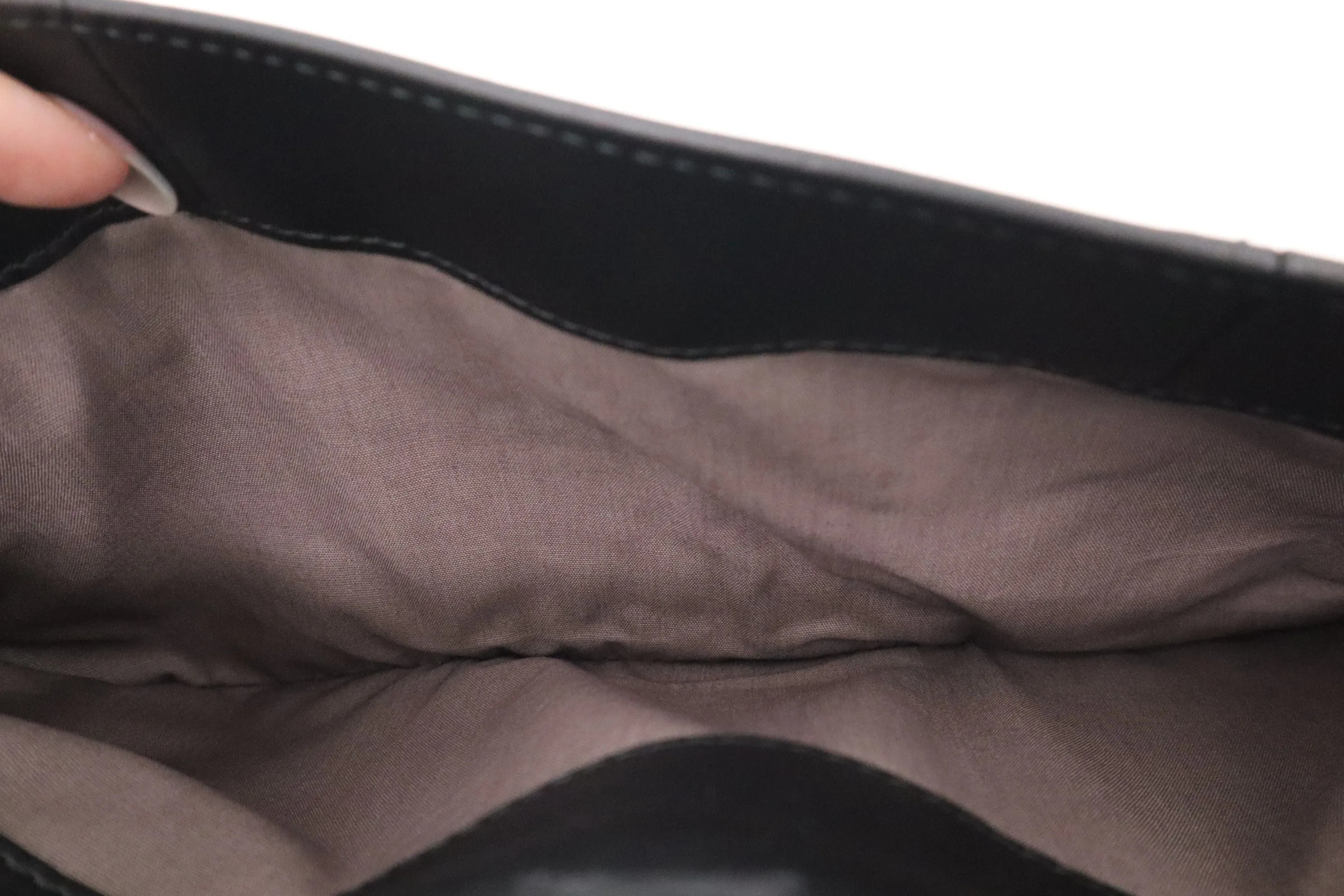 Bottega Veneta Document Bag in Black Intrecciato Leather