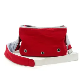 Boxy Messenger Bag in Red