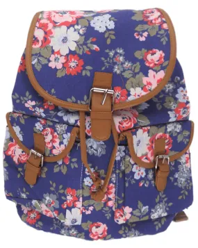 Bravo! Backpack Rucksack Drawstring (Gerbera, Purple)