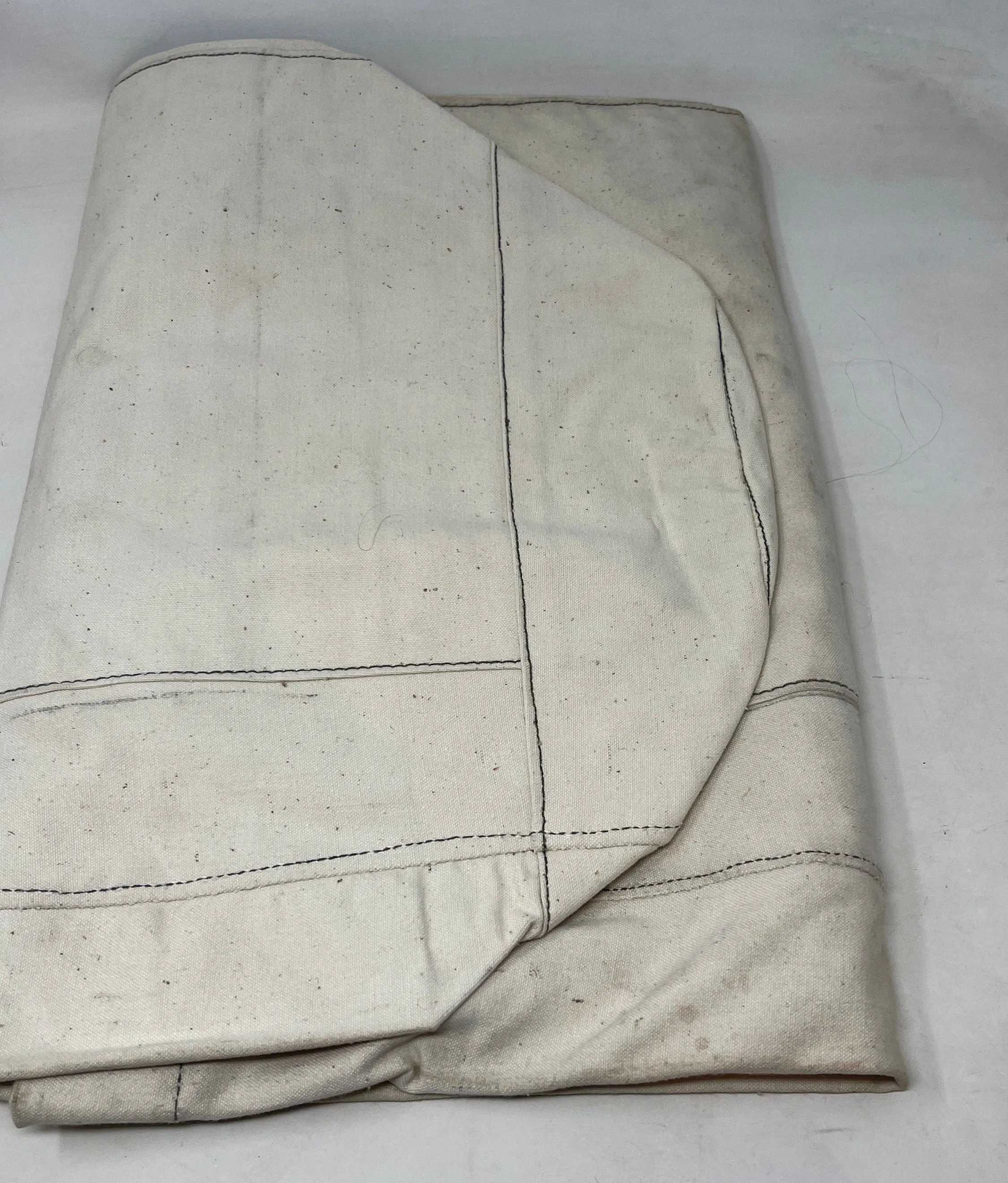 British 1951 Dated White Canvas Kit Bag