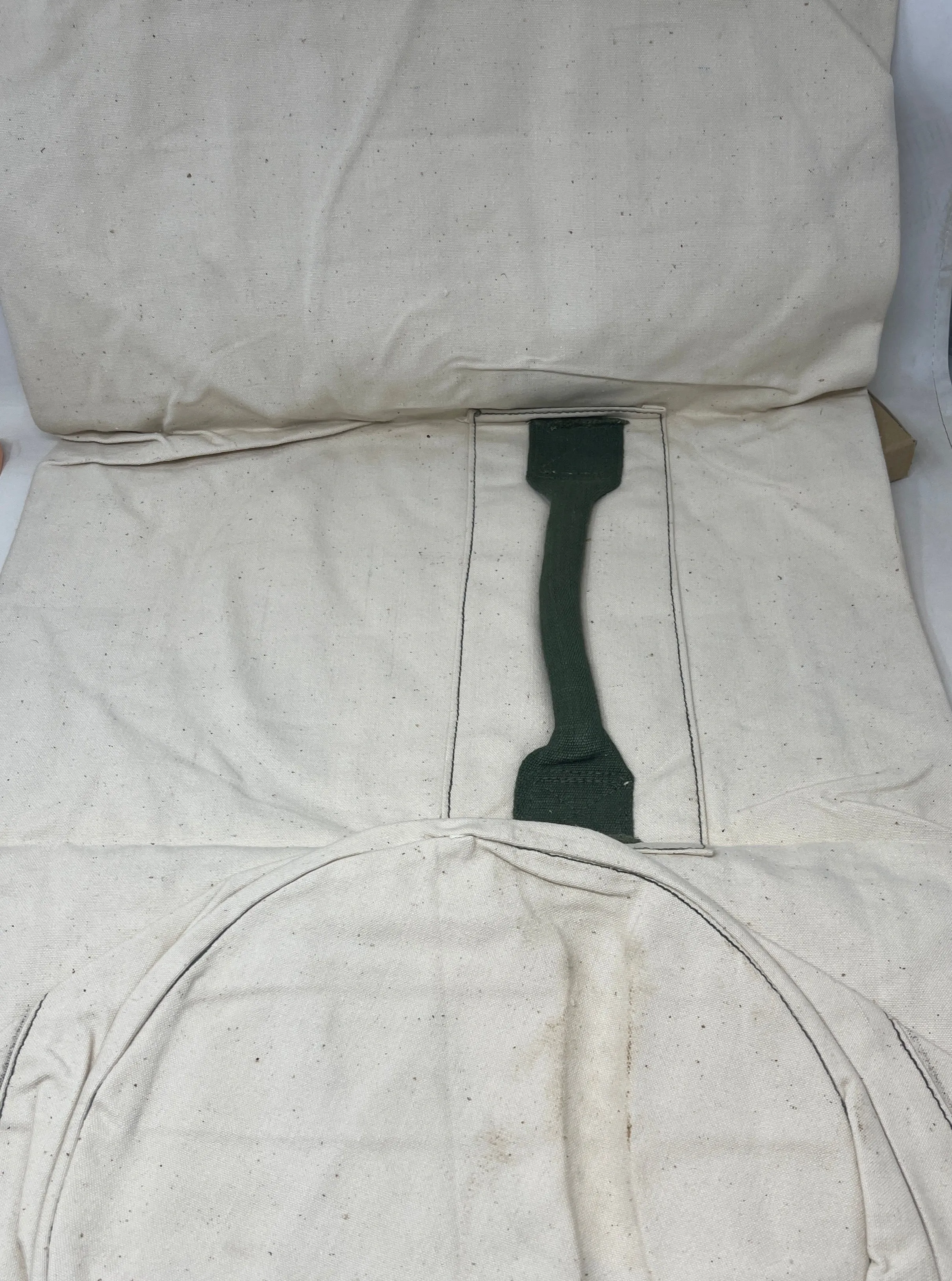 British 1951 Dated White Canvas Kit Bag