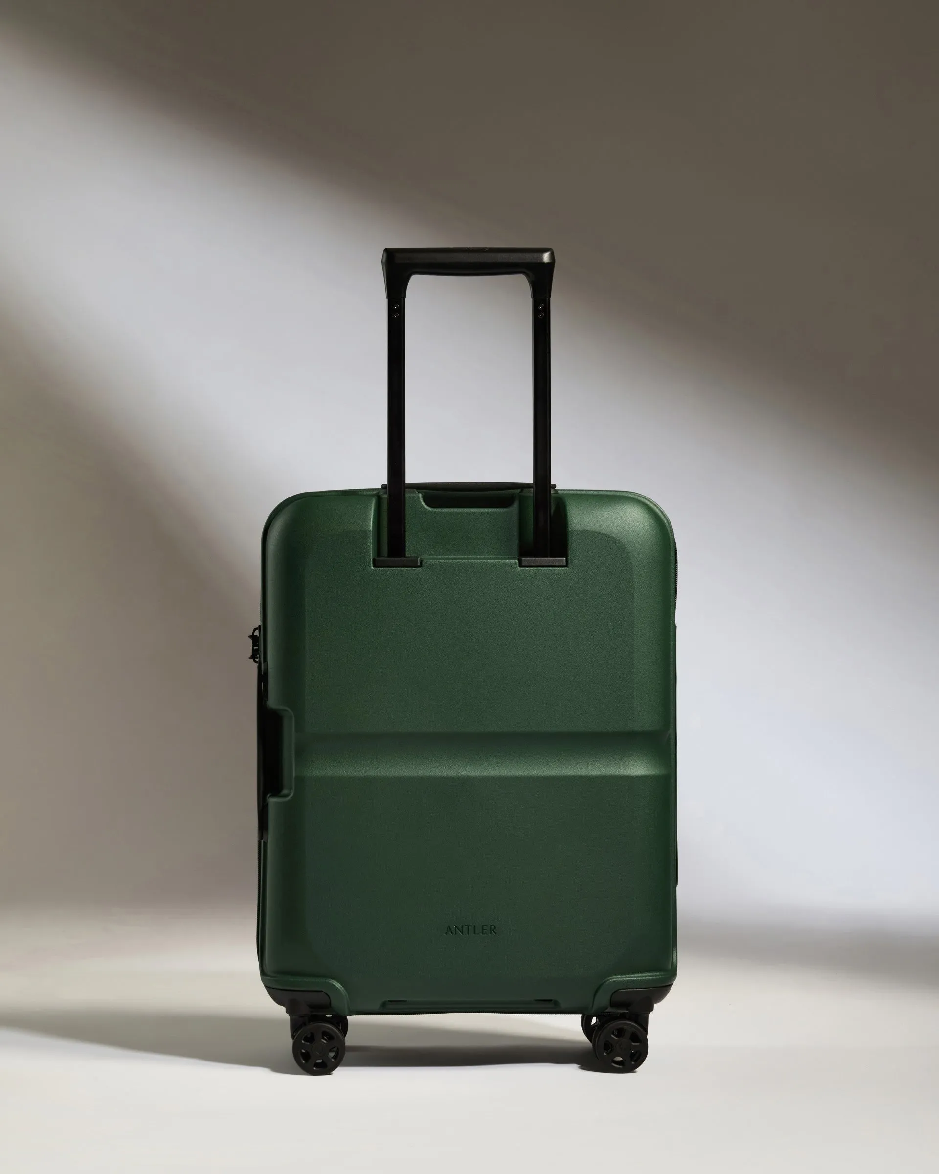 Cabin Suitcase in Antler Green - Single Stripe