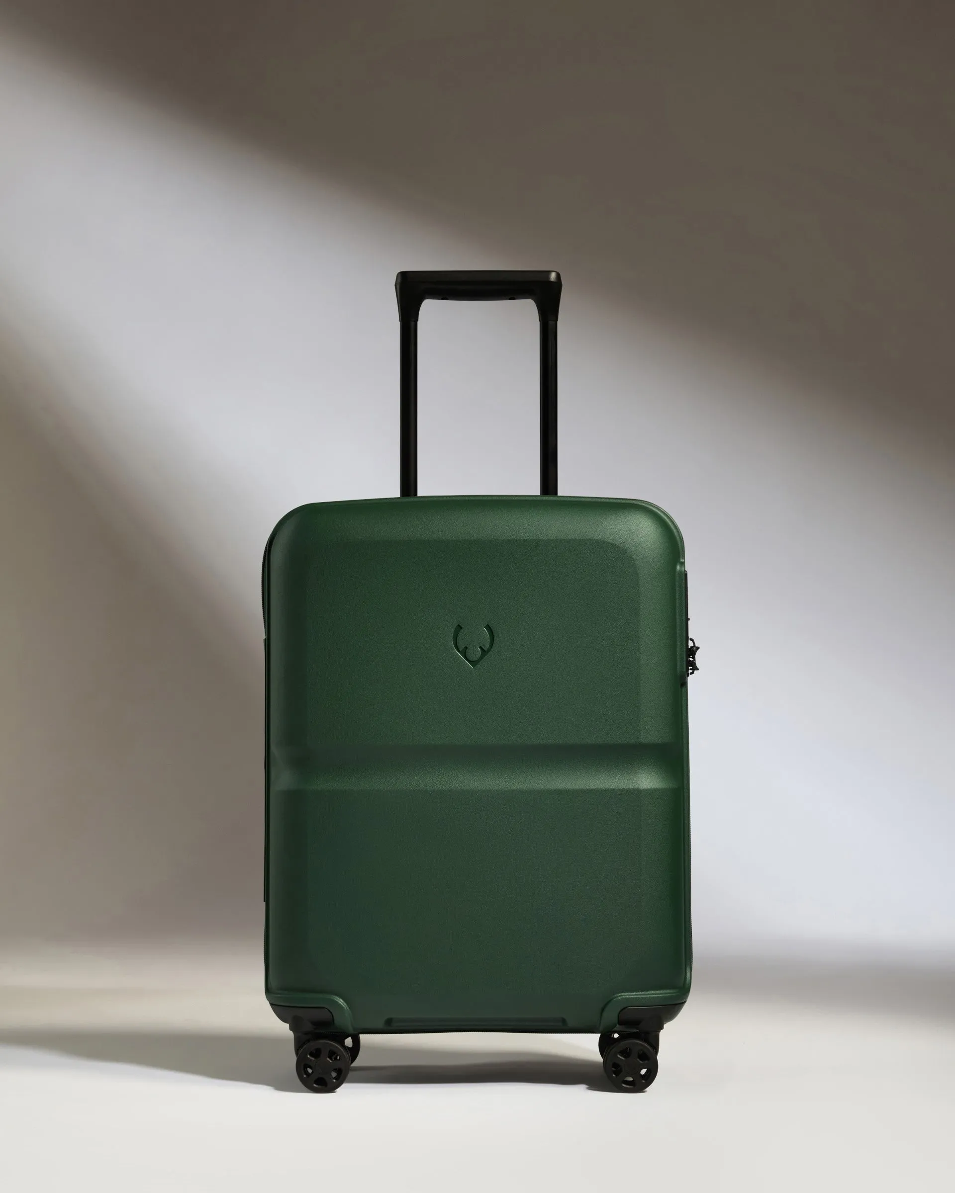 Cabin Suitcase in Antler Green - Single Stripe