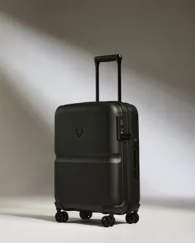 Cabin Suitcase in Black - Single Stripe