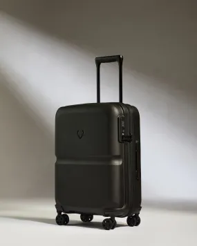 Cabin Suitcase in Black - Single Stripe