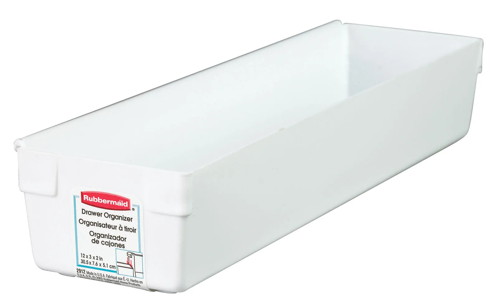 Caja organizadores 12x3x2 color blanco.