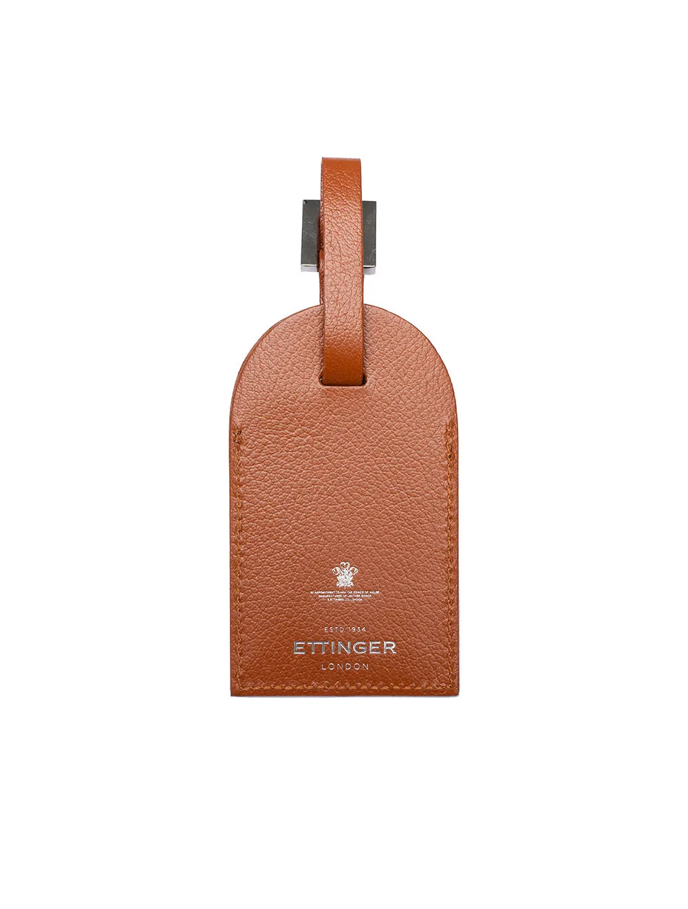 Capra Luggage Tag With Flap Tan