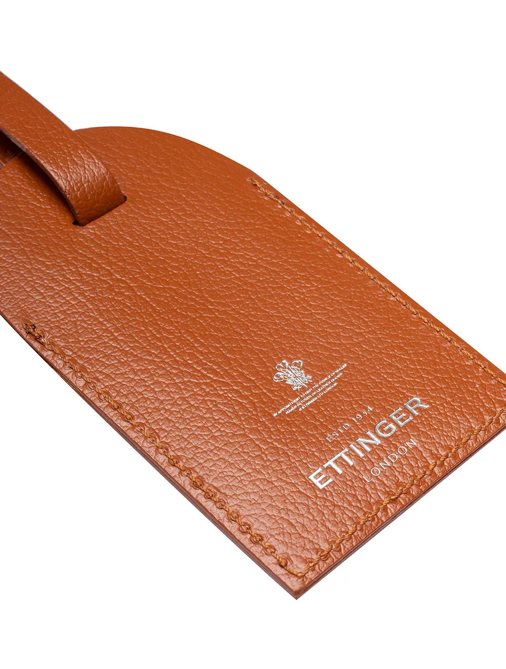 Capra Luggage Tag With Flap Tan