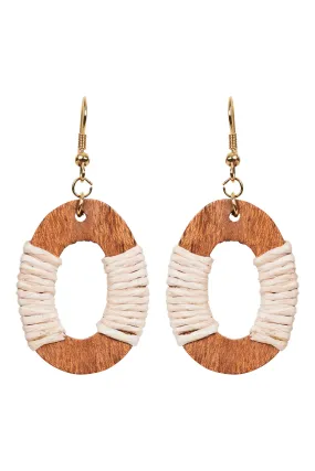 Cay Earring - Tan/Natural