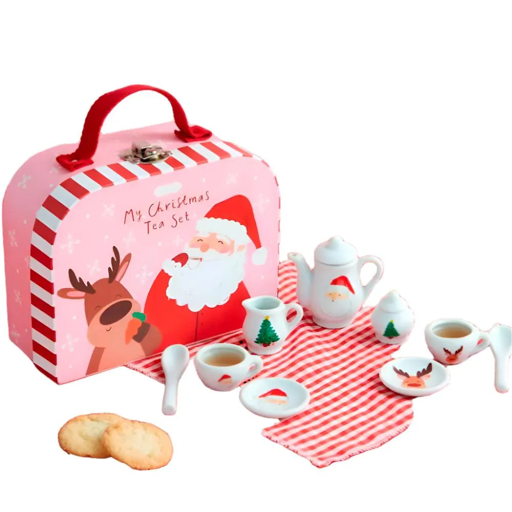 CHRISTMAS TEA SUITCASE SET